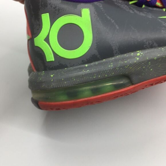 Nike KD 6 VII energy Kevin Durant gray neon green Size kids 4 Youth - Picture 5 of 15